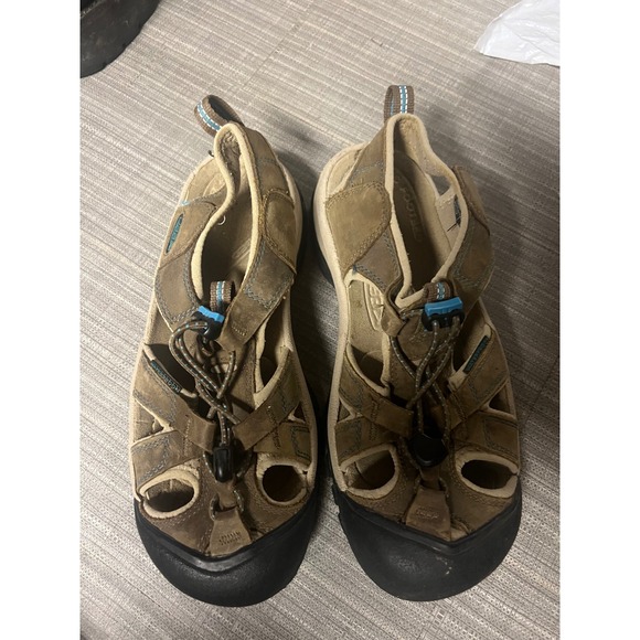Keen Shoes - Keen Newport H2 Brown Leather Waterproof Hiking Sandals Womens 7.5 5210-DECS